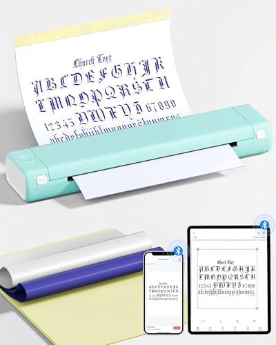 PhoFuta タトゥープリンター tattoo printer タトゥーマシン モバイルプリンターBluetooth接続対応 モバイルプリンター 転写シート10枚付きサーマルプリンター タトゥーマシン セット 刺青コピー機 シールプリンターアダプターAndroid IOS 電話 タブレット GW