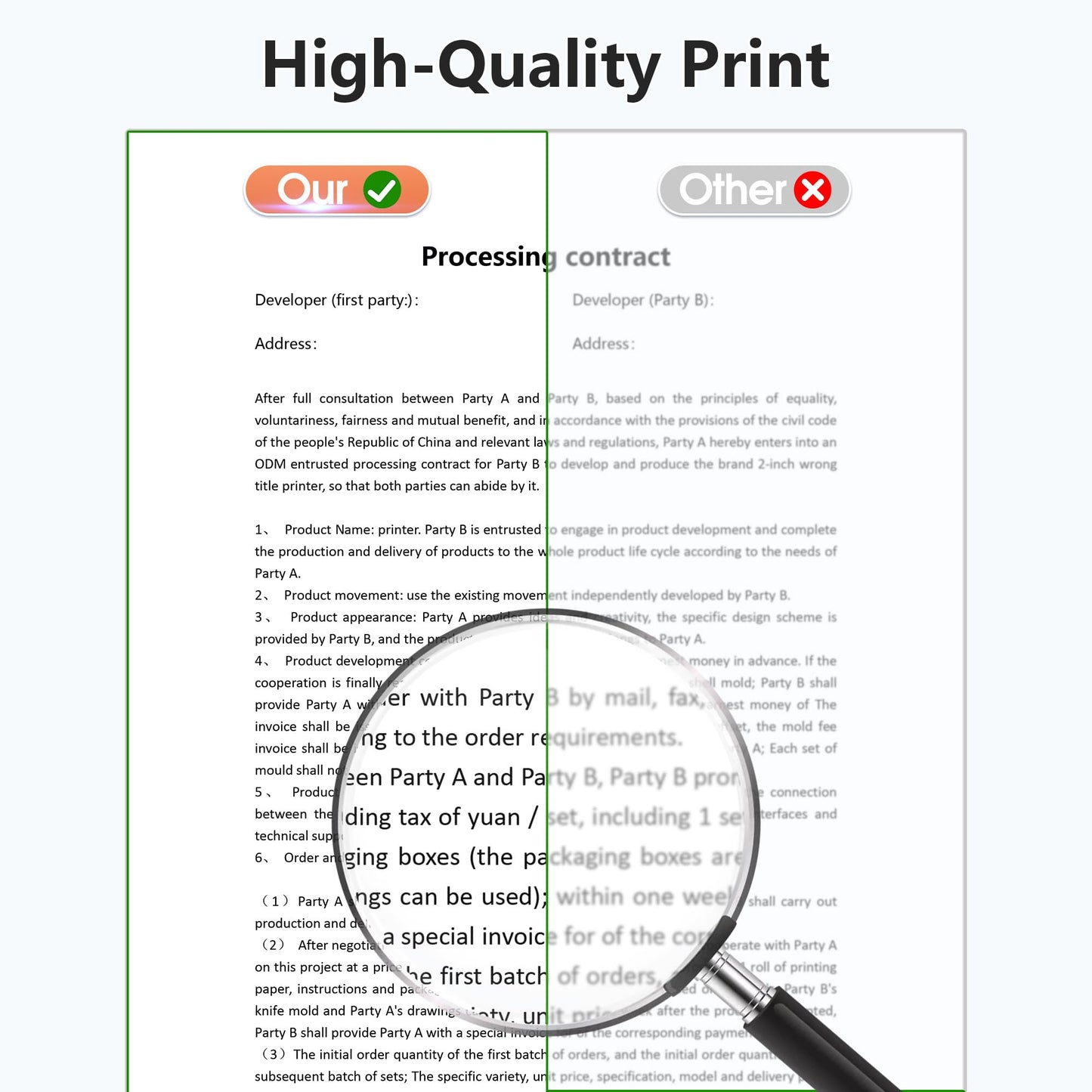 Portable Printers Wireless for Travel, M08F Thermal Inkless Printers for Home use, Support 8.5'' X 11'' US Letter, Compatible with Phone & Laptops, Wireless Thermal Printer for Travel(White)