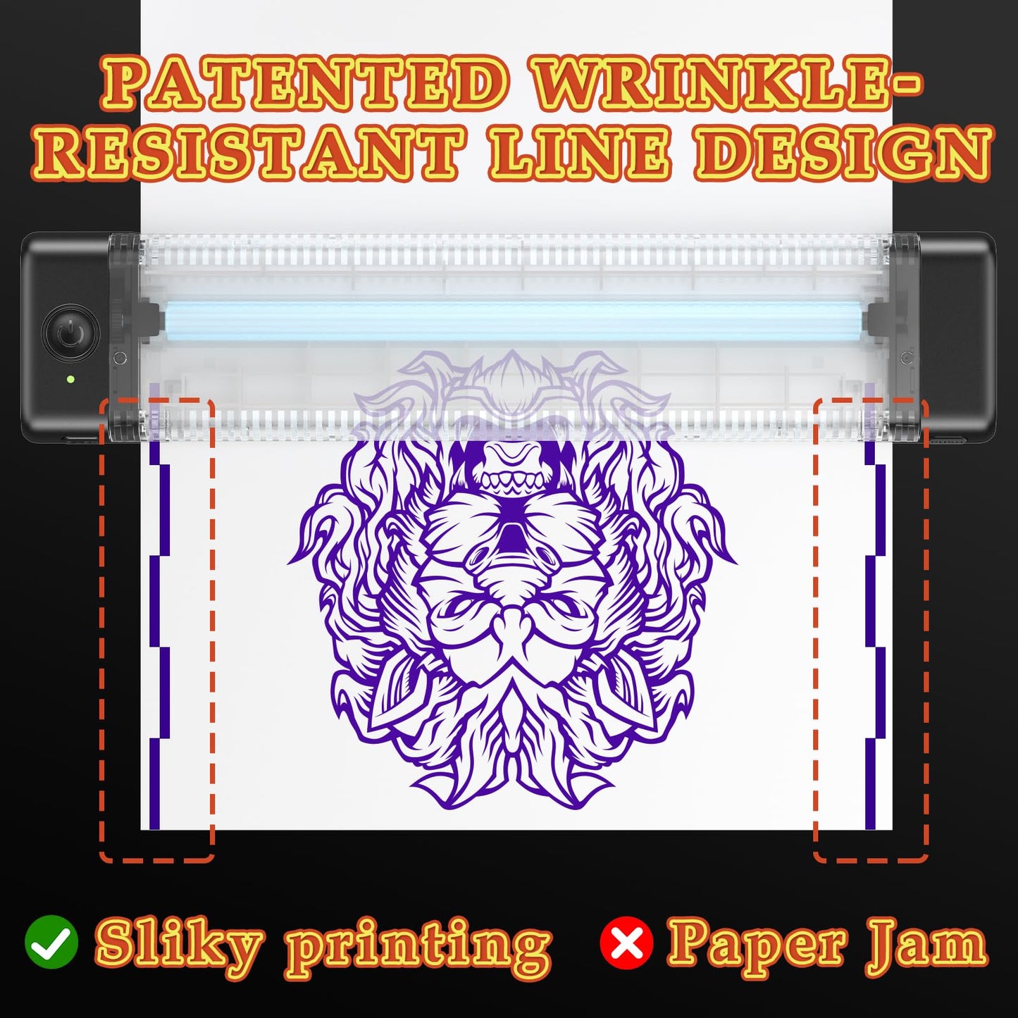 PhoFuta TP81 Imprimante Tatouage Thermocopieur Tatouage for Tattooing avec 10 Feuilles A4 de Papier Transfert Tatouage, Stencil Tatouage Transfert Thermocopieur, Compatible avec Ipad & Phone & PC